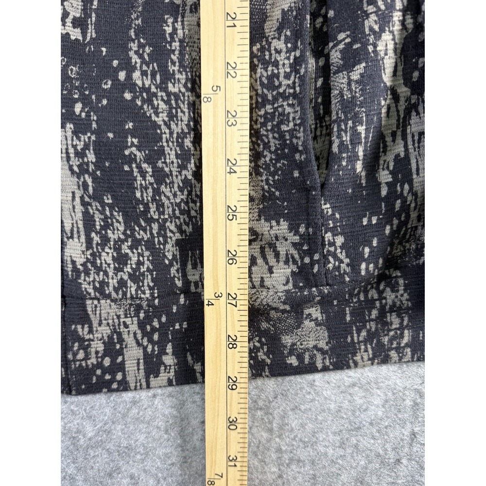 CJ Banks Black & Gray PrintLt Wt Cotton LS Zip Front Jacket Size 1X Sparkle - Picture 6 of 15